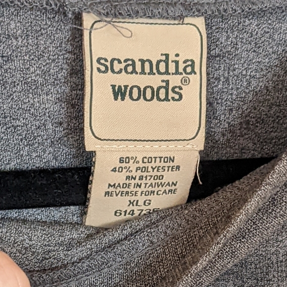 Men's Scandia Woods XLG Long Sleeve Mock Turtleneck Big and Tall, Gray 🔥👀 - Picture 4 of 4